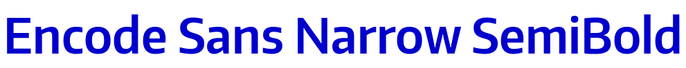 Encode Sans Narrow SemiBold フォント